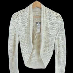 Urban Outfitters Women's Cream and White Cardigan